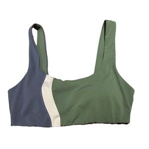 L*Space Make Waves Top Anthropologie Sports Bra Color Block‎ Size Large NWT